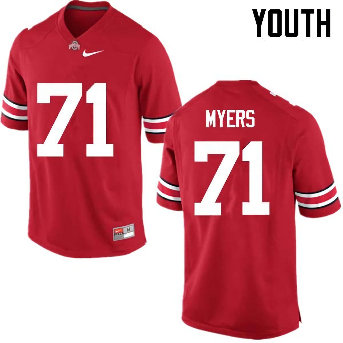 Josh Myers Ohio State Buckeyes Youth NCAA #71 Nike Red College Stitched Football Jersey GAO8856RW
